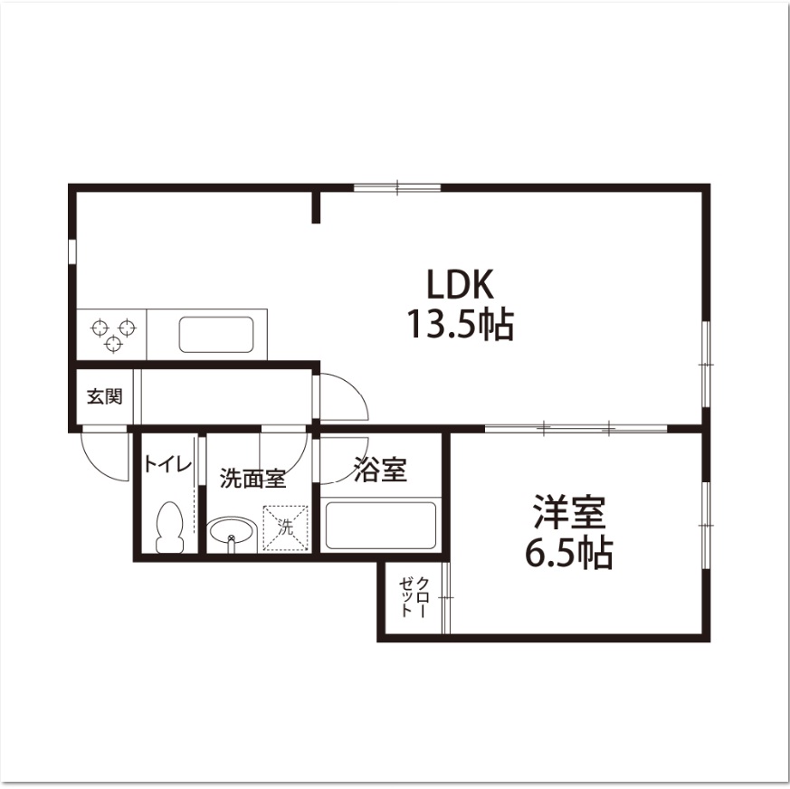 アセンデント93　202号室　間取り図